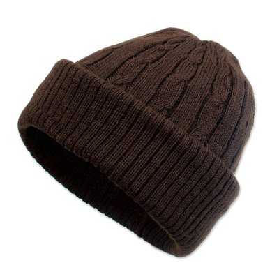 Hand Woven 100% Alpaca Wool Beanie Hat