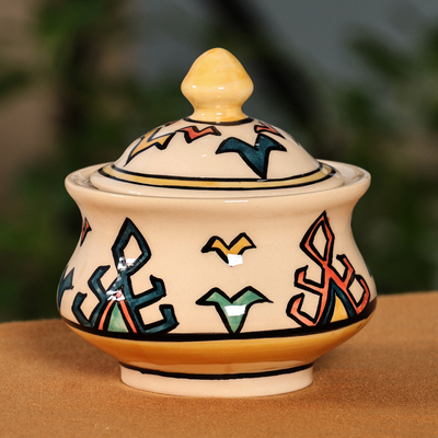 Handmade Traditional Patterned Classic Ceramic Jewelry Box