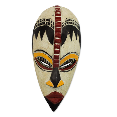 Nigerian Wood Wall Mask