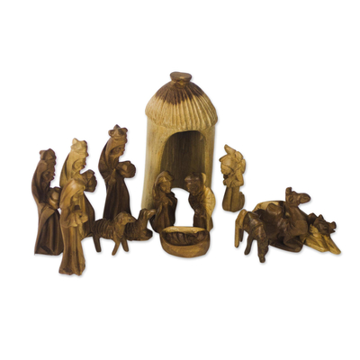 Nativity Scene Wood Sculpture