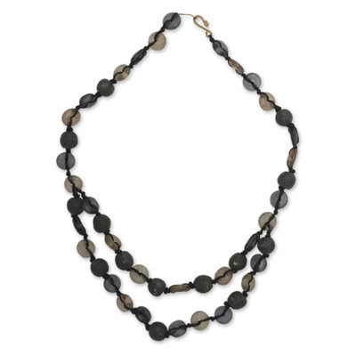 Recycled bead necklace