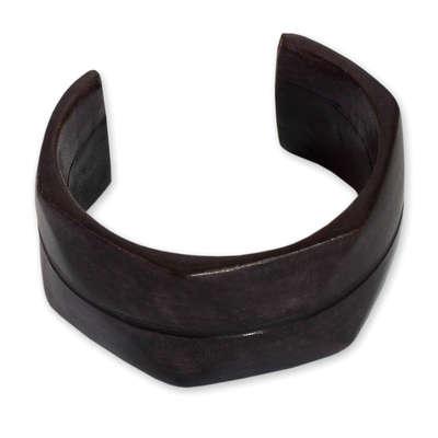 Leather cuff bracelet