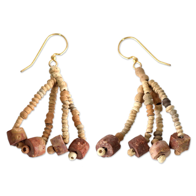 Artisan Crafted Beaded Earrings from Africa