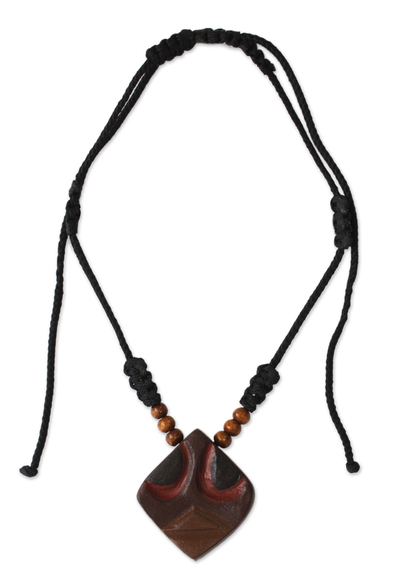 Brave Igbo Warrior Mask Necklace for Men