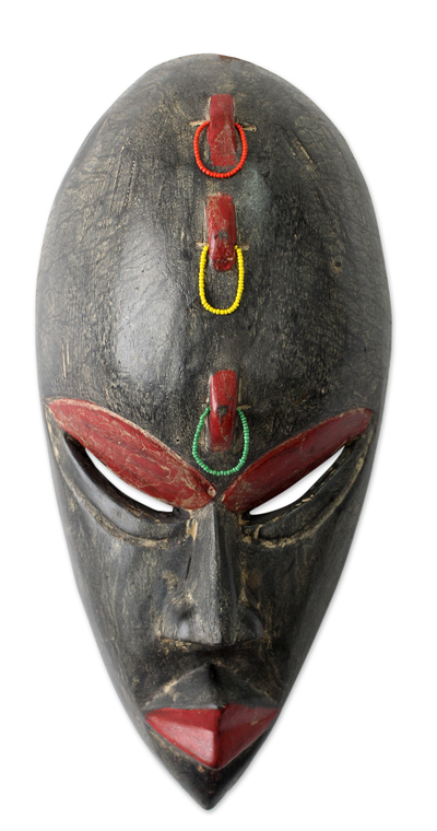 African Mask with Beads