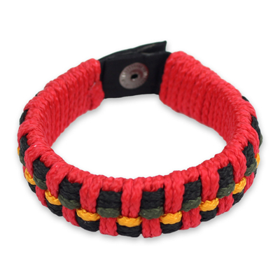 Artisan Crafted Recycled Bracelet for Men