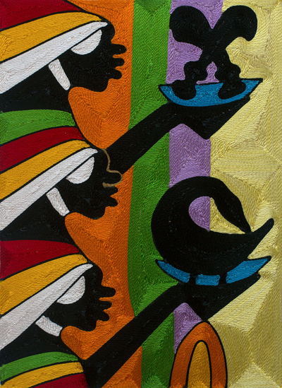 African Threadwork Wall Art