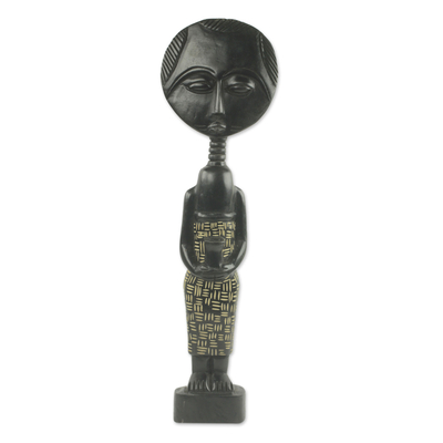 Original Artisan Designed African Wood Doll Sculpture