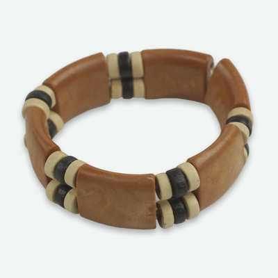 Recycled Plastic Wood Eco Friendly Bracelet from Africa