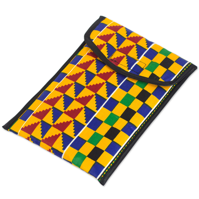 iPad Case with Lively and Colorful Kente Cloth Patterns