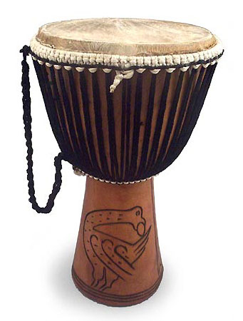 Handmade Wood Djembe Drum