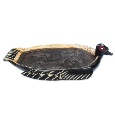 Decorative Sese Wood Duck Tray