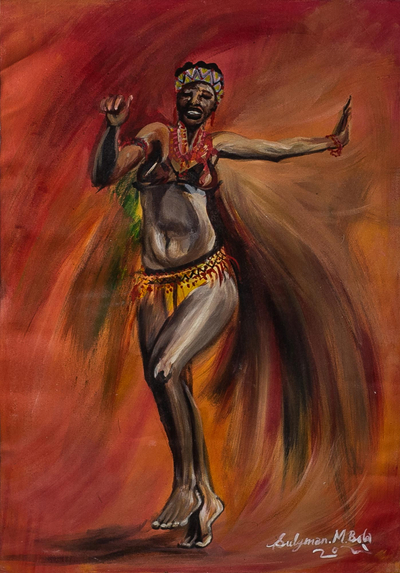 Acrylic Dancer Painting on Canvas (2021)