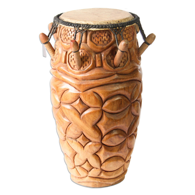Wood kpanlogo drum