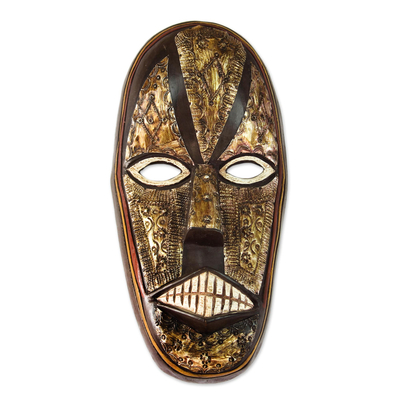 Hand Carved Akan Tribe Wood Mask