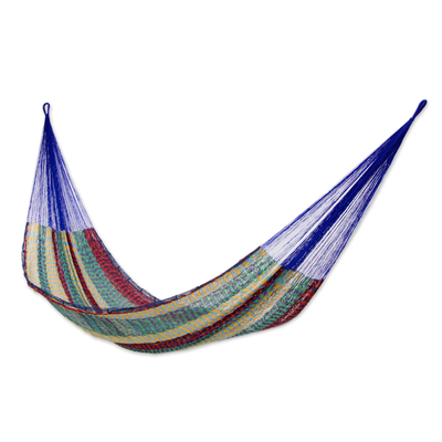 Cotton Striped Rope Hammock (Double)