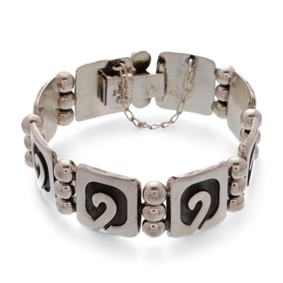 Sterling silver link bracelet