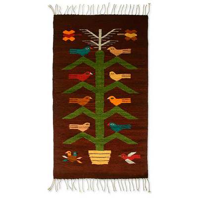 Zapotec Bird Rug (2x3.5)