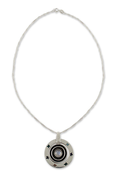 Labradorite Mexico Sterling Silver Pendant Necklace