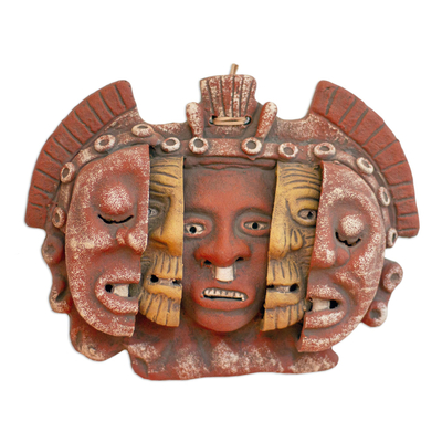 Aztec Archaeological Ceramic Mask