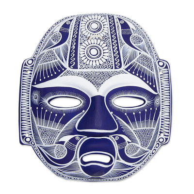 Handmade Ceramic Mexican Folk Art Mask
