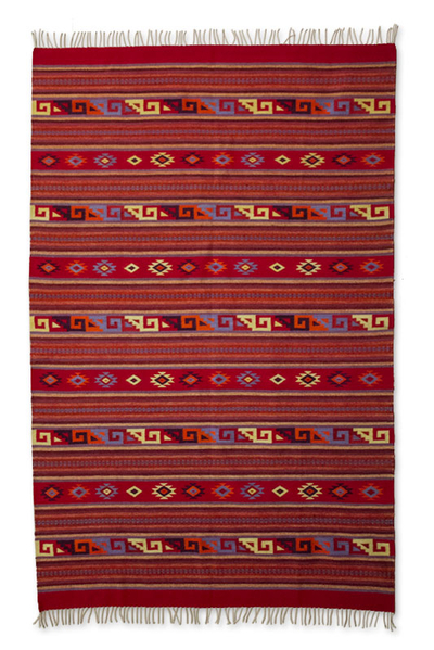 Zapotec wool rug (6.5x10)