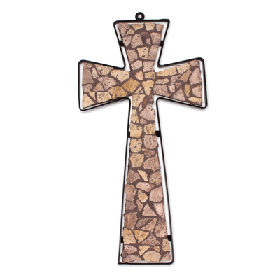 Marble mosaic cross (Large)