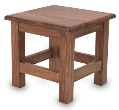 Unique Contemporary Parota Wood End Table