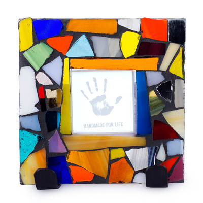Handcrafted Stained Glass Photo Frame (2x2)