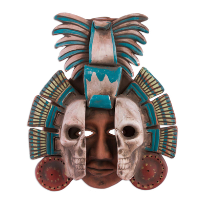 Handcrafted Mexican Ceramic Skull Mask