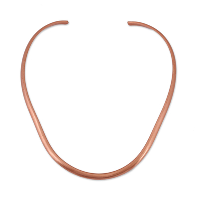 Handmade Copper Collar Necklace from Mexico