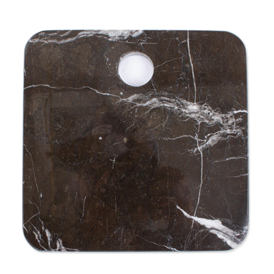Square Black Marble Cheese or Chopping Board