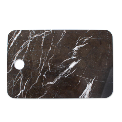 Black Marble Chopping or Cheese Board from Mexico