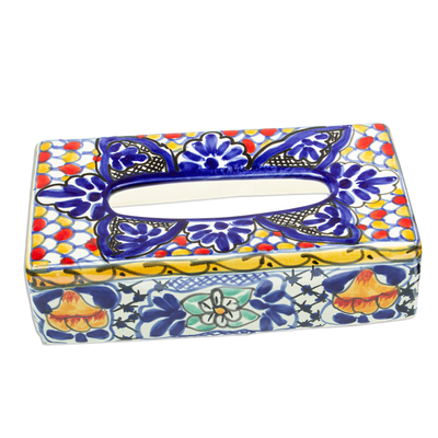 Colorful Ceramic Tissue Box Cover