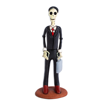 Hand Crafted CEO Skeleton Sculpture