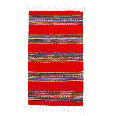 Authentic Wool Handwoven Wool Zapotec Rug (2x3.5)