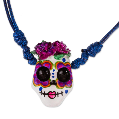 Hand Painted Catrina Necklace