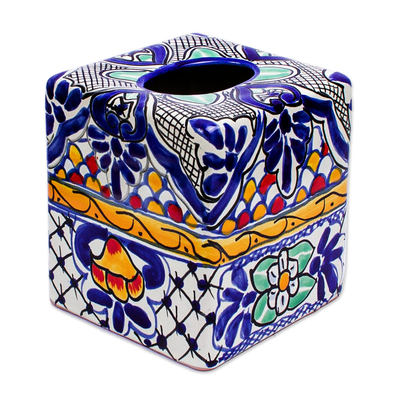 Hand-Painted Tissue Box Cover