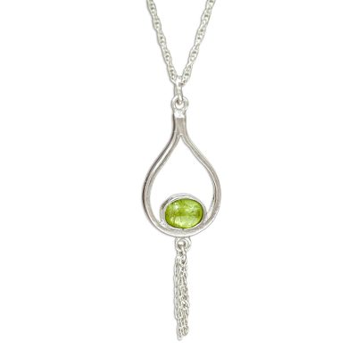 Pendant Necklace with Peridot