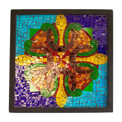 Handcrafted Glass Wall Mosaic