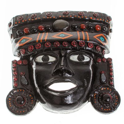 Gem-Encrusted Ceramic Mask