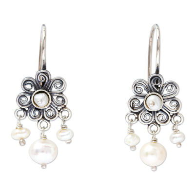 Artisan Handmade Cultured Pearl Earrings