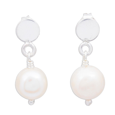 Artisan Crafted Cultured Pearl Earrings