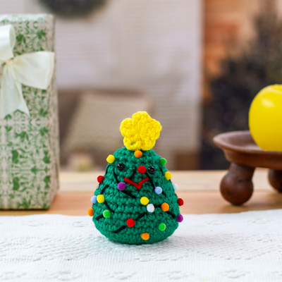 Christmas Tree-Themed Crocheted Holiday Home Accent