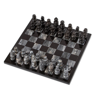 Handcrafted Mexican Marble Chess Set Game