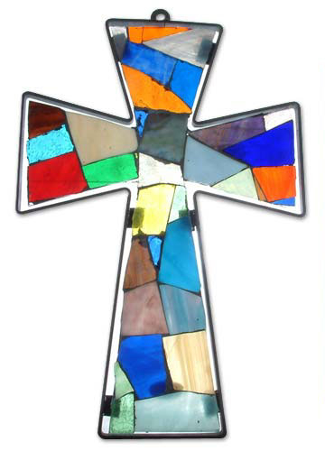 Stained glass cross