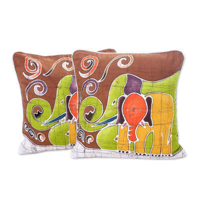 Cotton Cushion Covers from Thailand (Pair)