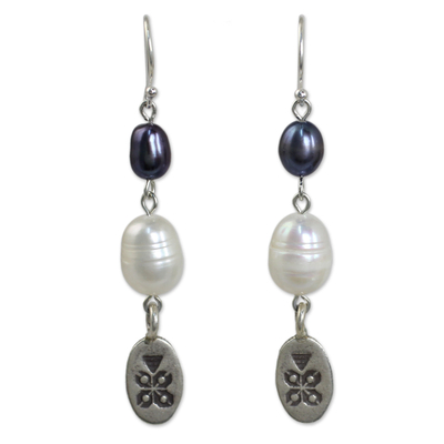 Fair Trade Silver and Pearl Earrings