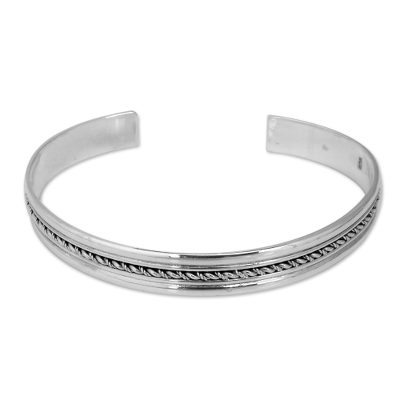 Handcrafted Sterling Silver Cuff Bracelet