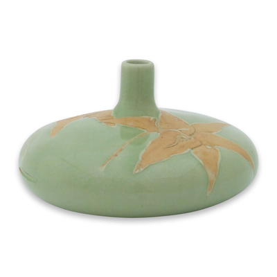 Hand Made Celadon Ceramic Vase